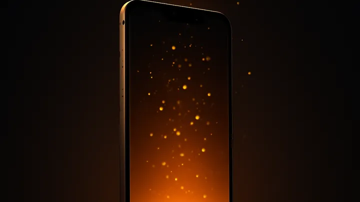 OLYMP BD COM - Modern phone with glowing screen OLYMP BD COM Modern phone with glowing screen